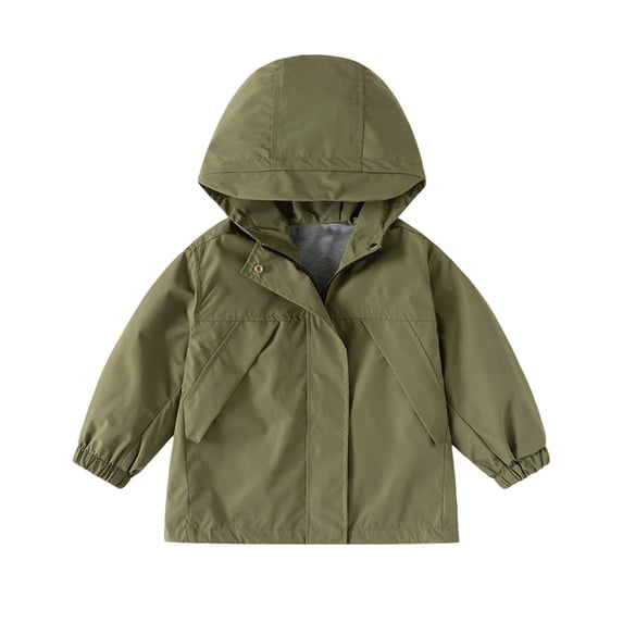 Girls Jacket Kids Boys Windbreaker Jacket with Hood Zip Up Hoodie Light Jacket for Girls Fall Jacket Boys Sweatshirts Size 6-7 Years