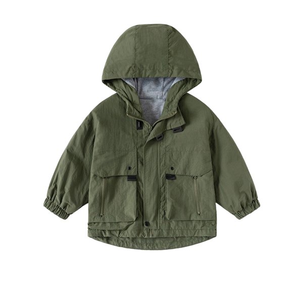 Girls Jacket Kids Boys Windbreaker Zip Up Jacket Lightweight Jacket Fall Jacket Boys Clothes Size 8-9 Years