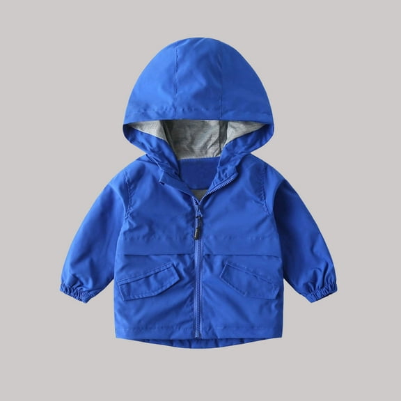 Girls Jacket Kids Boys Windbreaker Zip Up Sweatshirt Kids Light Jacket Fall Outfits Boys Hoodies Size 7-8 Years