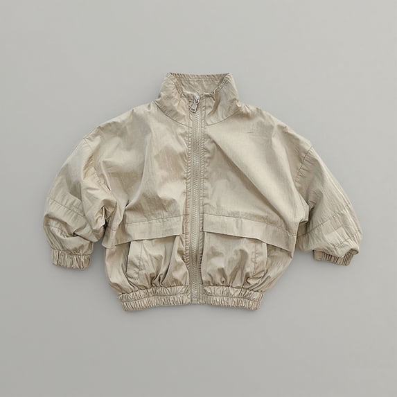 Girls Jacket Kids Windbreaker Zipper Lightweight Jacket Fall Jacket Girls Size 3-4 Years Clothes