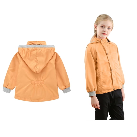 Girls Jacket Toddler Windbreaker Jacket Zip Hoodie Girls Lightweight Jacket Fall Jacket Toddler Girls Clothing 1-2 Years