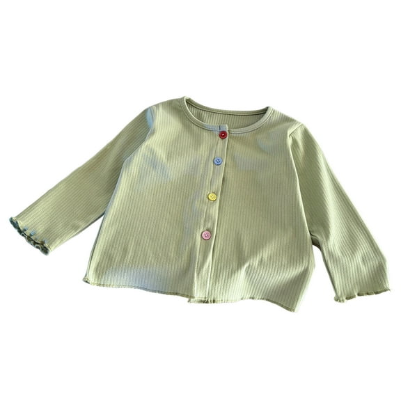 Girls Jackets Toddler Girl Sweater Girls Cardigan Sweater School Uniforms Toddler Long Sleeve Button Knit Solid Sweaters Tops