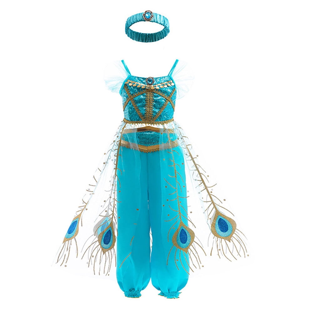 Disney Princess Jasmine Dress Costume Bambina Jasmine Princess Jasmine Aladdin Inspired Toddler Girls Princess Dress Disney Princess Jasmine Dress Costume Bambina Jasmine Princess Jasmine Aladdin Inspired Toddler Girls Princess Dress