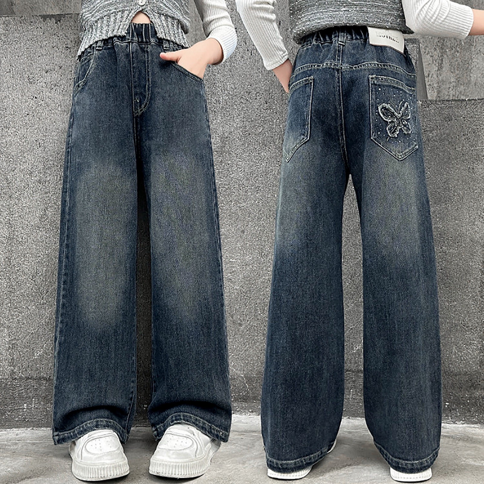 Girls Taylor Dream Relaxed Fit Cuffed Jeans | Sizes 7-14 main image 1