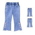 thumbnail image 1 of Girls' Jeans High Waist Wide Leg Loose Soft Trendy Jeans, 1 of 5