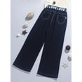 thumbnail image 1 of Girls Jeans Letter Pattern Jeans For Girls Casual Style Jeans Kid Spring Autumn Clothes For Girls 6 8 10 12 14, 1 of 6