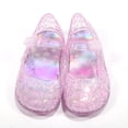 thumbnail image 1 of Girls Jelly Shoes Iridescent Glitter Mary Jane Flats with Strap Toddler Princess Party Sandals, 1 of 8