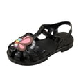 thumbnail image 1 of Girls Jelly Shoes Soft Jellies Sandals Rubber Sole Closed Toe Beach Summer Mary Jane Kids Princess Dress Flat, 1 of 6