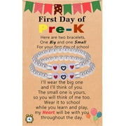 DOLSRINKSYS Girls Jewelry : Back To School Bracelet Set With Card Adjustable Pearl Bracelet Set For Mother And Daughter For Gift