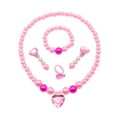 thumbnail image 1 of Girls Jewelry Set - Toddler Dress up 5 Piece Pretend Plasy Toy Jewelry Box Set with Bead Necklace, Bracelet Ring and Hair Clips - Play Accessories - Ages 3+ Girl Birthday Gifts, 1 of 5