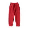 thumbnail image 1 of Girls Jogger Pants Cotton Baggy Sweatpants Unisex Kids Casual Gym Workout Straight Leg Pants Drawstring Sweatpants, 1 of 4