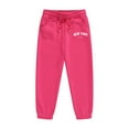 thumbnail image 1 of Girls Jogger Sweatpants New York Letter Print Pants Stretch Athletic Joggers for Kids Sports Running Yoga and Casual Everyday Wear, 1 of 4