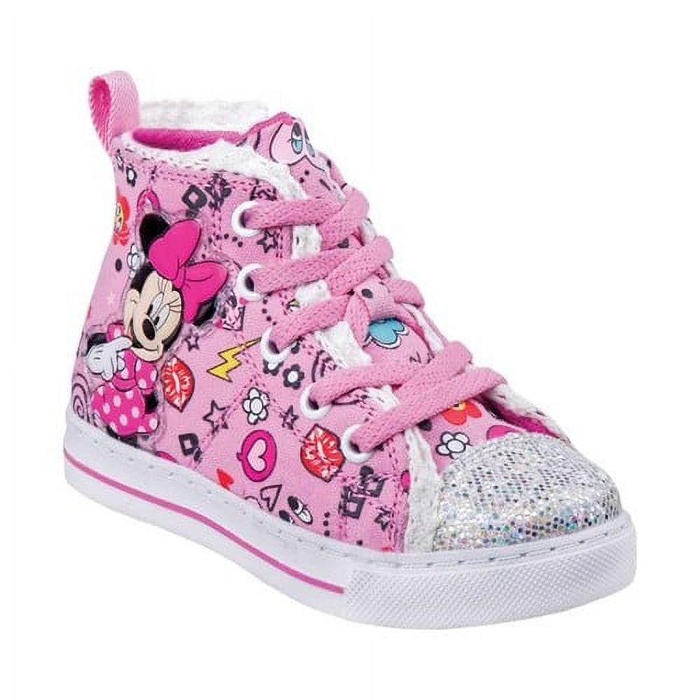 Girls' Josmo O-CH17283 Minnie Mouse High Top Canvas Sneaker