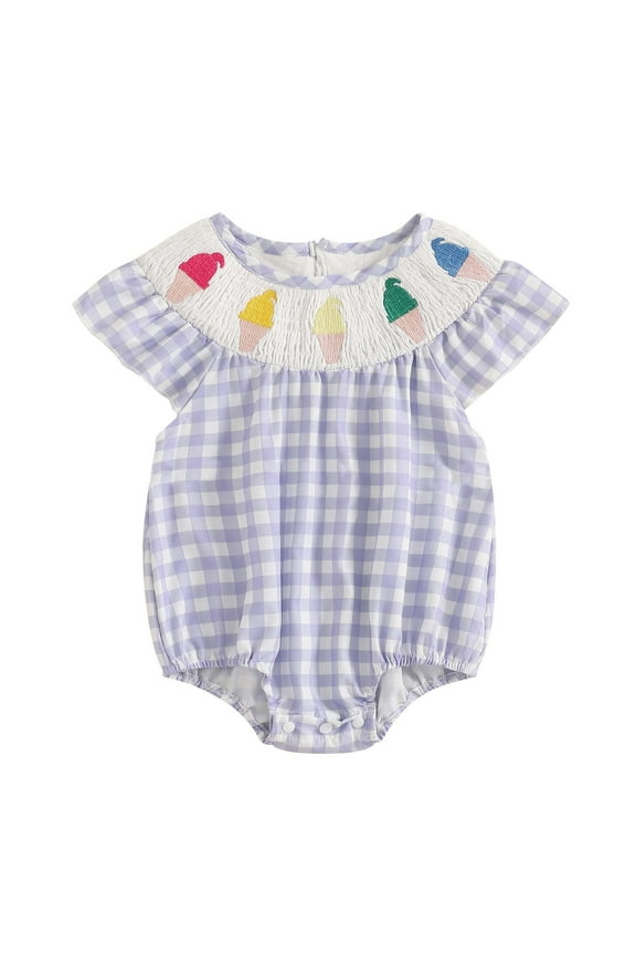 Girls Jumpsuit Newborn Baby Striped Little Flying Sleeve Cute Print Jumpsuit Bodysui Jumpsuit Bodysuit Baby Rompers Light Blue 2 Years-3 Years