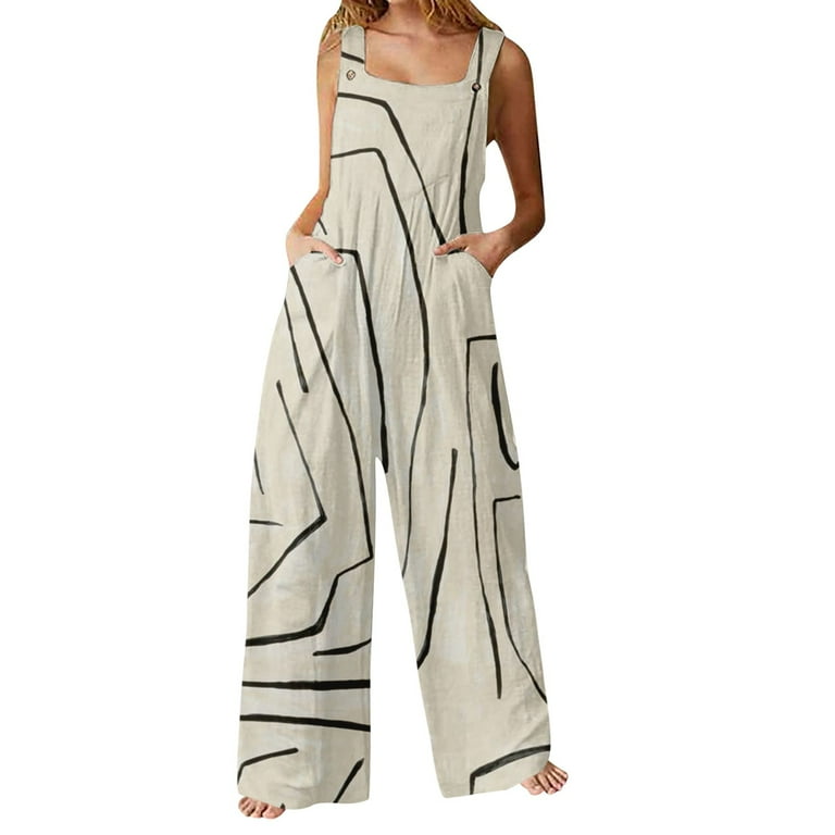 Casual Plaid Patchwork Square Collar Loose Jumpsuits Casual Plaid Patchwork Square Collar Loose Jumpsuits