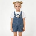thumbnail image 1 of Girls Jumpsuit Sleeveless Denim Overalls with Bunny Ear Easter Summer Clothes for Girls Fashion 12-18 Months, 1 of 8