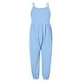 thumbnail image 1 of Girls Jumpsuit Sleeveless Jumpsuits Rompers for Girls Casual V Neck Strap Rompers with Pockets Girls Outfits Size 4-5 Y, 1 of 4