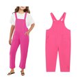 thumbnail image 1 of Girls Jumpsuit Sleeveless Rompers with Pockets Cute Summer Cute Outfits for Girls 6-7 Years Girls Fashion, 1 of 5
