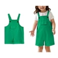 thumbnail image 1 of Girls Jumpsuit Sleeveless Rompers with Pockets Cute Summer Girls Clothing Size 13-14 Years Girls Fashion, 1 of 5