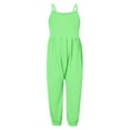 thumbnail image 1 of Girls Jumpsuit Solid Summer Rompers for Girls Sleeveless Rompers with Pockets Summer Clothes for Girls 5-6 Y, 1 of 4