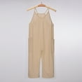 thumbnail image 1 of Girls Jumpsuits Overalls Khaki Loose Rompers Toddler Girl Summer Clothes Girls Clothes Size 10-11 Years Girls Fashion, 1 of 8