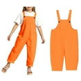 thumbnail image 1 of Girls Jumpsuits Overalls Rompers with Pockets Cute Summer Cute Clothes 6-7 Years Girls Fashion, 1 of 5