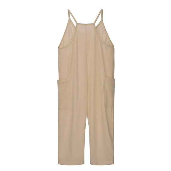 Girls Jumpsuits Overalls Summer Clothes For Teens Rompers With Pockets Adjustable Long Pants Outfits For Girls 6-7 Years