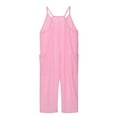 thumbnail image 1 of Girls Jumpsuits Overalls Summer Clothes For Teens with Pockets Adjustable Long Pants Tween Girls Trendy Clothes 12-13 Years, 1 of 9