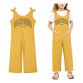 thumbnail image 1 of Girls Jumpsuits Overalls Yellow Loose Rompers Summer Clothes for Teens Girls' Fashion 5-6 Years Girls Fashion, 1 of 5