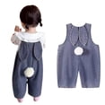 thumbnail image 1 of Girls' Jumpsuits Rompers Denim Rompers with Bunny Ear Easter Girls Summer Girl Clothes 3-4 Years, 1 of 8
