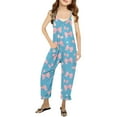 thumbnail image 1 of Girls' Jumpsuits Rompers Girls Summer Clothes Rompers With Pockets Bowknot Cute Teen Clothes, 1 of 5