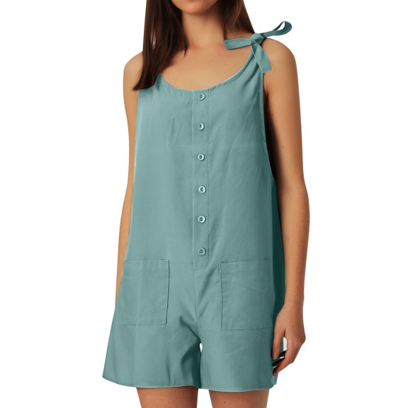 Girls' Jumpsuits Rompers Girls Summer Clothes Rompers with Pockets Adjustable Girls Jumpsuits Size 7-8 Years Girls Fashion