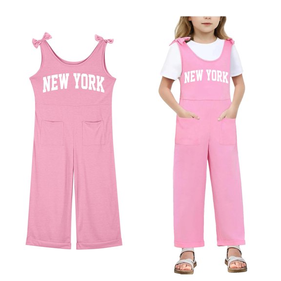 Girls' Jumpsuits Rompers Pink Loose Rompers Summer Rompers for Girls Girls Jumpsuits Size 7-8 Years Girls Fashion