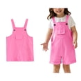 thumbnail image 1 of Girls' Jumpsuits Rompers Rompers with Pockets Girls Summer Outfits for Girls 8-9 Years Girls Fashion, 1 of 5