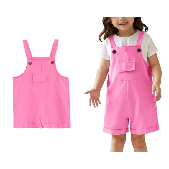 Girls' Jumpsuits Rompers Rompers with Pockets Girls Summer Outfits for Girls 8-9 Years Girls Fashion