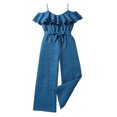 thumbnail image 1 of Girls' Jumpsuits Rompers Ruffles Waistband Loose Rompers Girls Summer Outfits Girl Clothes 11-12 Years Girls Fashion, 1 of 3