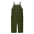 thumbnail image 1 of Girls' Jumpsuits Rompers Summer Clothes For Girls Overalls With Side Pockets Adjustable Wide Leg Jumpsuit Cute Outfits For Girls 4-5 Years, 1 of 9
