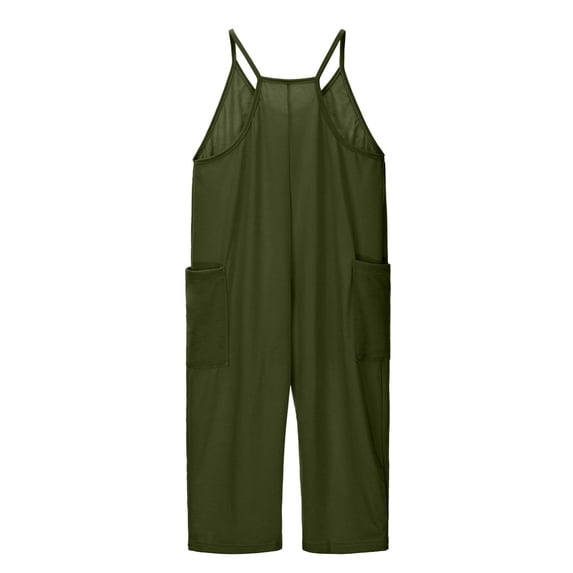 Girls' Jumpsuits Rompers Summer Clothes For Girls Overalls With Side Pockets Adjustable Wide Leg Jumpsuit Cute Outfits For Girls 4-5 Years