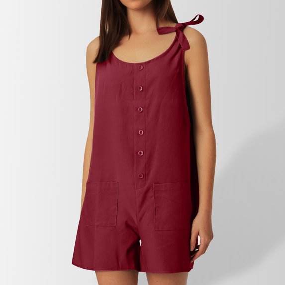 Girls' Jumpsuits Rompers Summer Clothes For Teens Overalls With Side Pockets Adjustable Leg Clothes For Girls