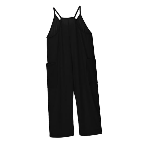 Girls' Jumpsuits Rompers Summer Clothes For Teens Overalls With Side Pockets Adjustable Wide Leg Jumpsuit Girls Fashion 10-11 Years