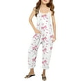 thumbnail image 1 of Girls' Jumpsuits Rompers Summer Clothes For Teens Rompers With Pockets Bowknot Kids Clothes Girls Size 11-12 years, 1 of 5
