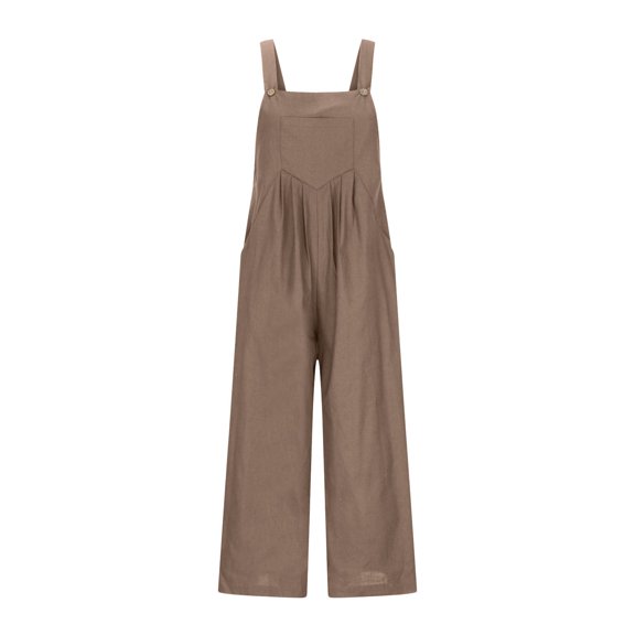 Girls Jumpsuit Sleeveless Toddler Girl Summer Outfits Long Pants with Pockets Girls' Fashion 5-6 Y