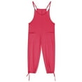 thumbnail image 1 of Girls' Jumpsuits Rompers Toddler Girl Summer Outfits Adjustable Leg Loose Rompers Girls Fashion 5-6 Y, 1 of 8