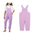 thumbnail image 1 of Girls' Jumpsuits Rompers with Pockets Toddler Girl Summer Girls Jumpsuits Size 5-6 Years Girls Fashion, 1 of 4
