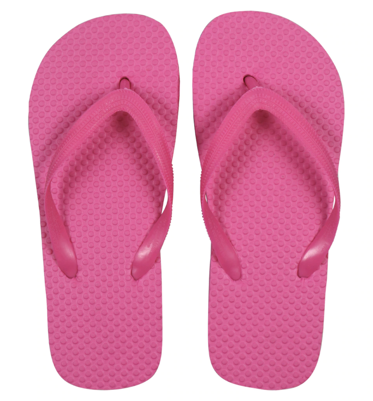 Girls Juncture Basic Rubber FlipFlops Neon Pink [Size L 2/3