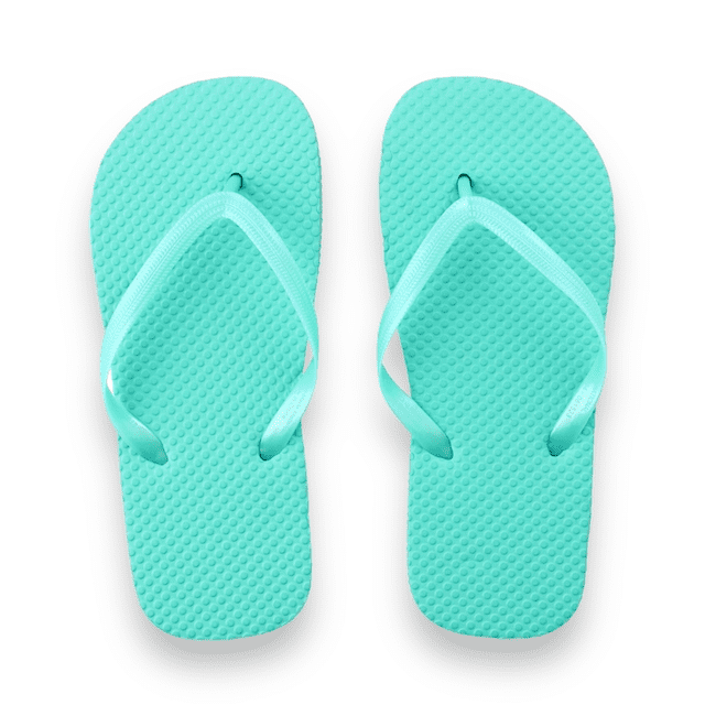 Girls Juncture Everyday Foam Rubber FlipFlops Teal [Size L 2/3
