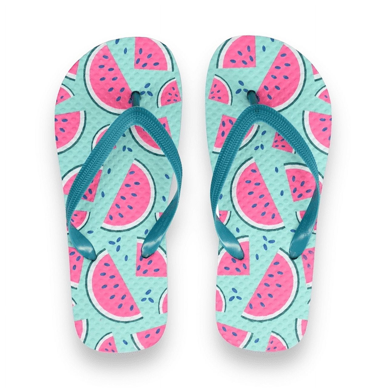 Girls Juncture "Watermelon" Foam Rubber FlipFlops [Size L 2/3