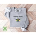 thumbnail image 1 of Girls Just Wanna Have King Cake Mardi Gras Embroidered Sweatshirt,Women Purple Green Gold King Cake Tee,New Orleans Bachelorette Party Shirt, 1 of 4