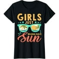 thumbnail image 1 of Girls Just Wanna Have Sun Funny Summer Beach Vacation Trip T-Shirt, 1 of 3