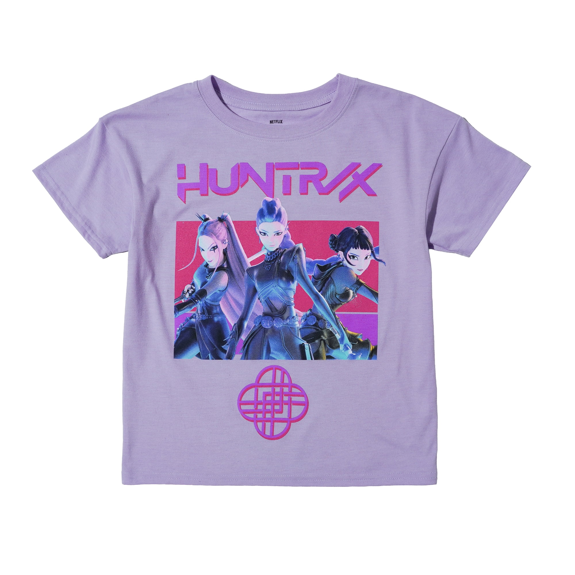 Girls KPOP Demon Hunters Huntrix Graphic Tee, Size XS-XL